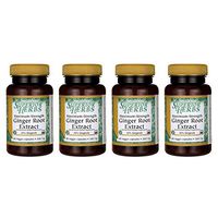 Swanson Maximum Strength Ginger Root Extract 200 Milligrams 60 Veg Capsules (4 Pack)