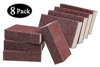 Qovydx Carborundum Sponge Nano Emery Sponges Pot Clean Brush Rust Eraser Grit Scouring Pads Pot Cleaning Pads with Carborundum for Quickly Cleans (8 Pack)