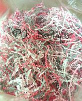 12oz Light & HOT Pink White Grey Gift Basket Shred Crinkle Paper Filler