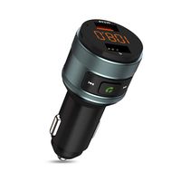 Bluetooth FM Transmitter for Car, ZeaLife QC3.0 Wireless Bluetooth Car Kit with Hands-Free Calling Radio Adapter Music Player FM Transmitter with 2 USB Car Charger Ports