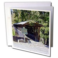 3dRose Greeting Cards, 6 x 6 Inches, Legg Bridge Cullman Al, Clarkson Covered Bridge (gc_184378_2)