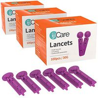 ijCare 30g Lancets for Blood Testing (300pcs) – Fits Any Standard Lancet Devices, and Diabetic Lancing Device in Our Blood Sugar Test Kit, Affordable Diabetic Supplies/Finger Pricker (3)