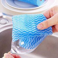 Panzisun Kitchen Disposable Towels | Cloth-Like Cleaning Towel | Multi-uses Nonwoven Dish Cloths Washable Reusable