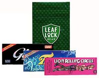 Lion Rolling Circus King Size Clear Rolling Paper, Trip2 Cellulose Clear Rolling Papers King Size, Glass Clear Rolling Papers King Size, with Leaf Lock Gear Smell Proof Pouch - 4 Item Bundle