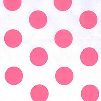 Rose Hot Pink Polka Dot Tissue Paper 20 Inch x 30 Inch - 24 Sheets
