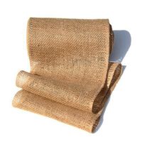 9 Inch Burlap Jute Ribbon Table Runner for Rustic Wedding Decor, Party Decorations, Floral Arrangements, Craft Projects (Natural)