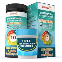 (175 STRIPS + FREE TESTING CUP) |10 Parameter Urine Test Kit | for UTI's, Ketosis, pH, Blood, Protein, Ascorbate | For Gallbladder, Bladder, Urinary Tract, Kidney, Liver Health | FDA-Approved Reagents