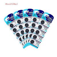 CR2032 ECR2032 DL2032 3V Lithium Batteries (150PC/30card)