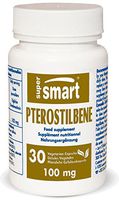 Supersmart - Pterostilbene 100 mg - Anti Aging & Antioxidant Supplement - Better Absorption Than Resveratrol | Non-GMO - 30 Vegetarian Capsules