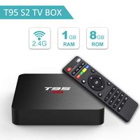 T95 S2 Android 7.1 tv Box with 1GB RAM 8GB ROM Amlogic S905W Quad-core 2.4G WiFi HDMI HD 3D 4K
