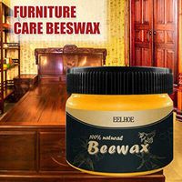 Wood Seasoning Beewax 100g, Non-Toxic Wood Cleaner and Polish, Multi-purpose Natural Beewax Polish Wood Wax Cream for Furniture Care Home Cleaning (1PC Beewax)