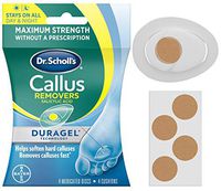 Dr. Scholl's CALLUS REMOVER with Duragel Technology, 4ct // Removes Calluses Fast and  Provides Cushioning Protection against Shoe Pressure and Friction for All-Day Pain Relief