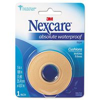 First Aid Waterproof Tape w/Dispenser, 1"x180", Flexible