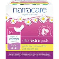 Natracare Ultra Extra Pads Super with Wings - 6 Packs of 10 Pads
