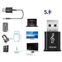 Kindes 2-in-1 USB Bluetooth Transmitter Receiver Car Wireless Adapter Wireless Audio Receivers & Adapters