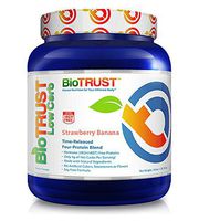 BioTrust Low Carb Natural and Delicious Protein Powder Whey and Casein Blend from Grass-Fed Hormone Free Cows, Non GMO, Soy Free, Gluten Free, Hormone and Antibiotic Free, Strawberry Banana