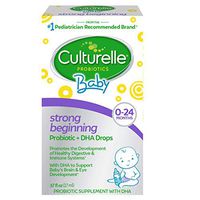 Culturelle Baby Strong Beginning Probiotic + DHA Drops | Promotes Development of Healthy Immune & Digestive Systems | Supports Brain & Eye Development | Safe & Gentle | 0.57 fl oz (17 ml)