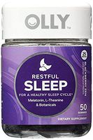 OLLY Restful Sleep Gummy Supplements, Blackberry Zen,1Pack ( 100 Count Each ) Ilylew