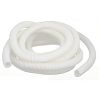 Corrugated Wire Lead Cable Tube Conduit Hose 25x21mm Dia 5M Beige