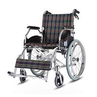 ChenCheng Wheelchair - Folding Aluminum Alloy Elderly Trolley Portable Elderly Travel Scooter Size -63.5x98x88cm Medical Supplies