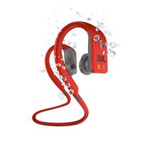 JBL Endurance Dive, Wireless MP3 in-Ear Sport Headphone with One-Button Mic/Remote - Red