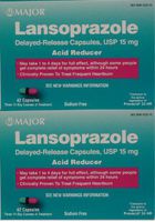 Lansoprazole 84 Capsules Delayed Release Acid Reducer Generic for Prevacid OTC 15 MG Capsules 42 ea. 2 Pack Total 84 ea.