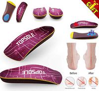 3/4 Insert Soft Insole Metatarsal for Foot Pain from Plantar Fasciitis, High Arch,Flatfoot,Over-Pronation, Compound Orthopedic Arch Support Insole