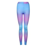 Ladies Colorful Athletic Yoga Running Trousers, Leyorie Sports Tights Gym Workout Fitness Pants Capri Leggings (Purple,S)