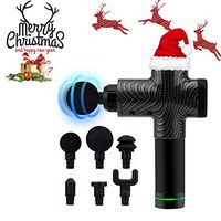 JSIKING Scales Lines Massage Gun,Adjustable 5 Speeds Variation,Hand Held Eletronic Design,6 Heads Included,Endurance of 6 Hours,The Best Christmas Gift,Relieve Muscle Soreness