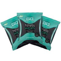 HyperGo: Full Body Fitness Wipes - Body Cleansing Wipes - Clean Off Odor and Sweat- Refresh and Moisturize Skin - All Natural Ingredients - Mint Scent, Pack of 3