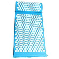 Acupressure Mat & Pillow Set Acupuncture Massage Mat for Back,Neck Pain Relief Stress Reduction Massage Therapy Yoga Pad for Back Foot Treatment with,C
