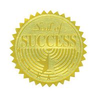 Flipside H-VA376-3 Hayes Gold Foil Embossed Seals Seal of Success - Pack of 3