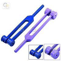 G.S Portable 2 Pcs Standard Musical Violin Tuning Fork Set 128hz 256hz (Purple and Blue) Best Quality