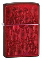 Custom Personalized Red Iced Zippo Flame Design Windproof Lighter Free Engraving #29824