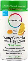 RAINBOW LIGHT SUNNY GUMMIES,VIT D 1000, 50 CT