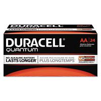 Duracell QU1500BKD Quantum Alkaline Batteries, AA, 24/BX