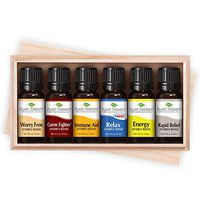 Plant Therapy Top 6 Synergies Set - Essential Oil Blends for Sleep, Stress, Muscle Relief, Energy, Health, 100% Pure, Undiluted, Natural Aromatherapy, Therapeutic Grade 10 mL
