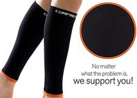 Calf Sleeve, Premium Sports Calf Compression Guard for Men and Women's Leg Faster Recovery and Boost Circulation, Training and Travel - 1 Pair