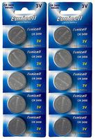 Eunicell CR2450 5029LC Lithium Blister Pack 3V 3 Volt Coin Cell Batteries (10 pcs)