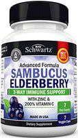 Sambucus Elderberry Capsules with Zinc & Vitamin C - 7 Day Supply - 7 Capsules
