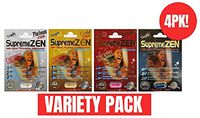 SupremeZen 4 Pack Variety - Male Performance Enhancement Pill - Plus, Platinum, Gold, Extreme