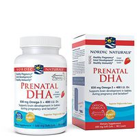Nordic Naturals - Prenatal DHA, Supports Brain Development in Babies During Pregnancy and Lactation, Strawberry, 90 Soft Gels