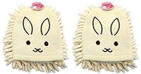 Microfiber Cleaning Mitten Cute Bunny Set of Two (Double White)