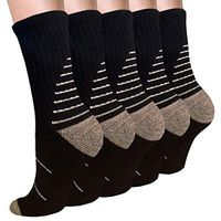 Compression Socks Plantar Fasciitis for Women Men (3/5/7 Pack), 8-15 mmhg Athletic Sock Arch Support Flight Travel Nurses