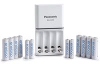 Panasonic eneloop Power Pack; 8AA, 4AAA, and Advanced Battery 3 Hour Quick Charger