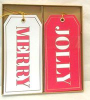 Merry Jolly Holiday Gift Tags- 8ct