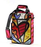Romero Britto Satin Laptop Bag 10.5" X 2.8" X 18.5"
