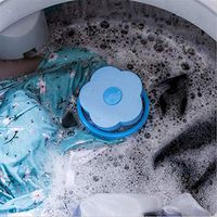 Gotian Floating Pet Hair Catcher Filtering Hair Removal Device Wool Cleaning Supplies - 4X Lint Filter Bag,4xWashing Ball, Suitable for Washing Machine