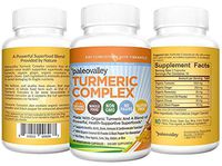 Paleovalley - Organic Turmeric Complex (60-Count) - 30-Day Supply - 1,000 Mg of Turmeric Per Serving - Source of Superfoods - Formulated to Fight Inflammation and DNA Damage