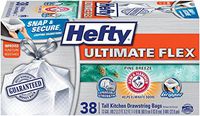 Hefty Ultimate Flex Tall Kitchen Bags, Pine Breeze, 38 Count by Hefty